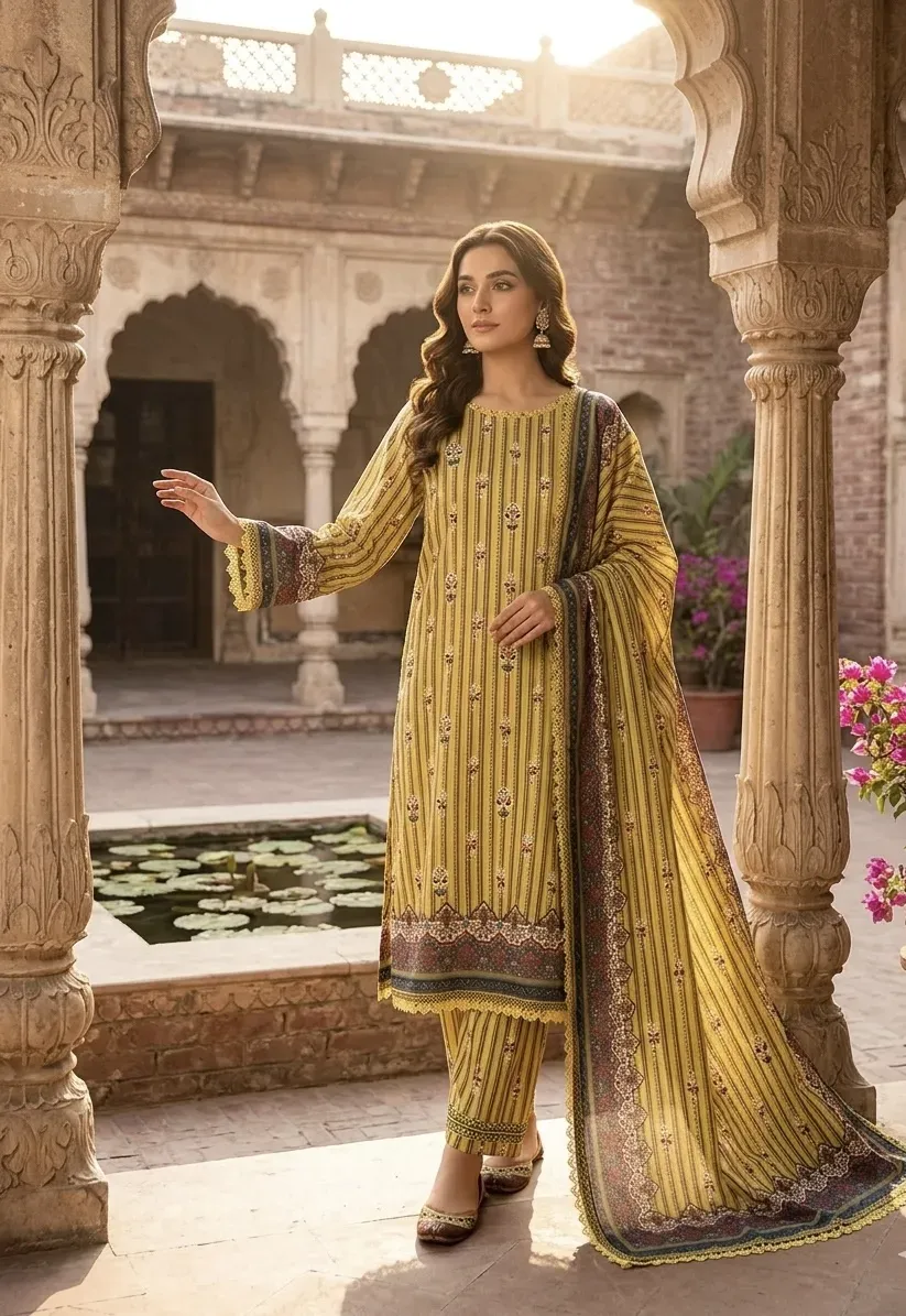 3 piece lawn Collection Ready to wear