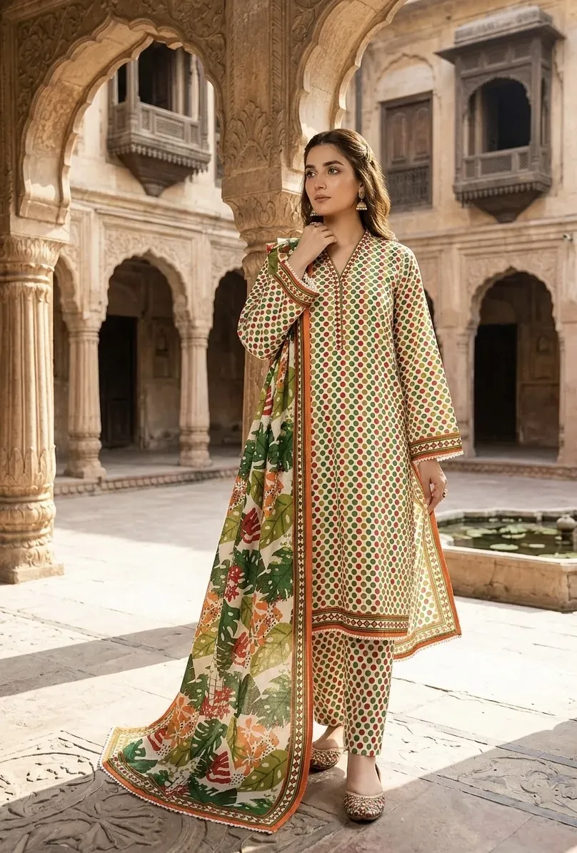 3 piece lawn Collection Ready to wear