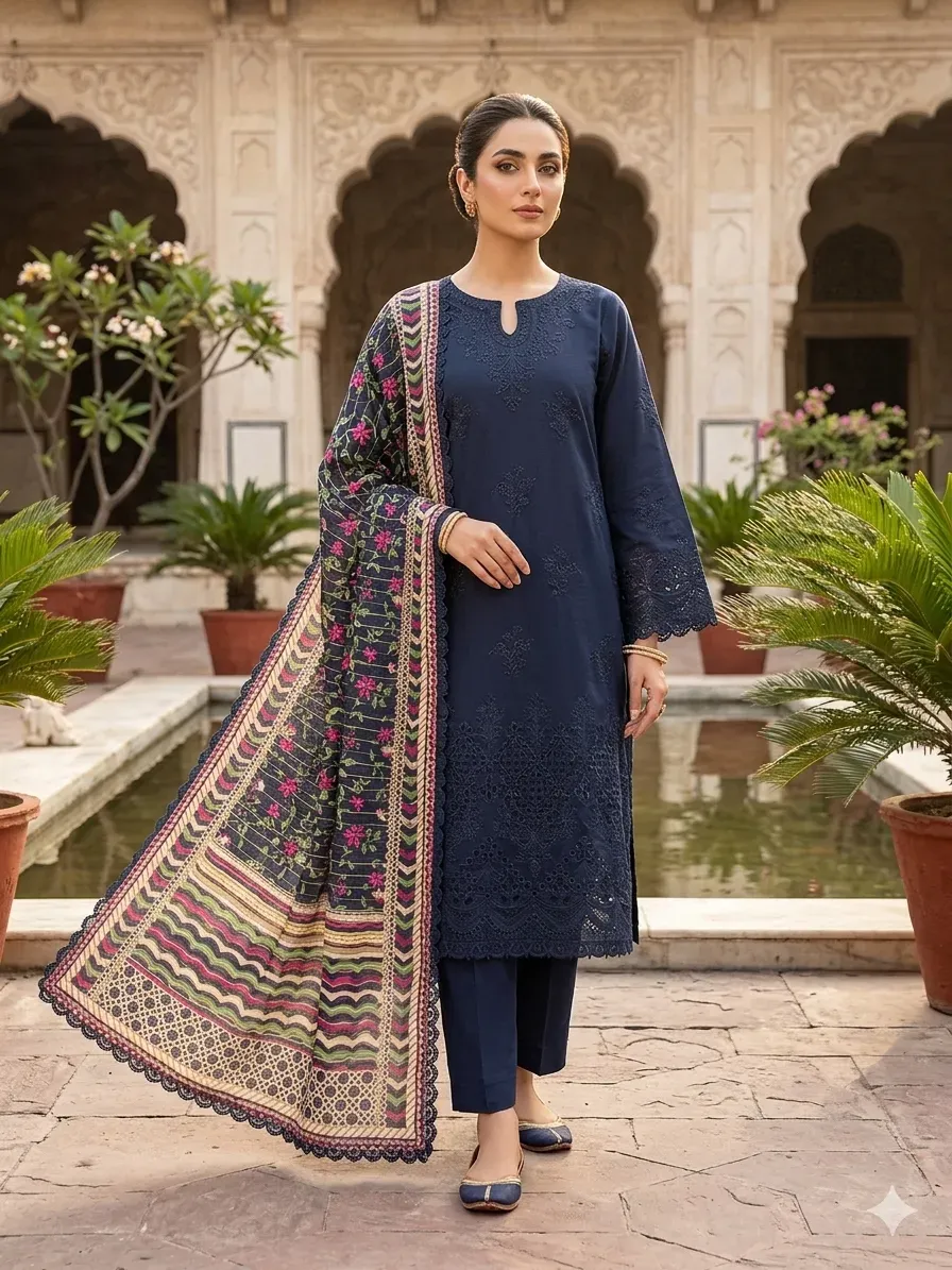 SM Attire 3-Piece Ready-to-Wear Lawn Suit