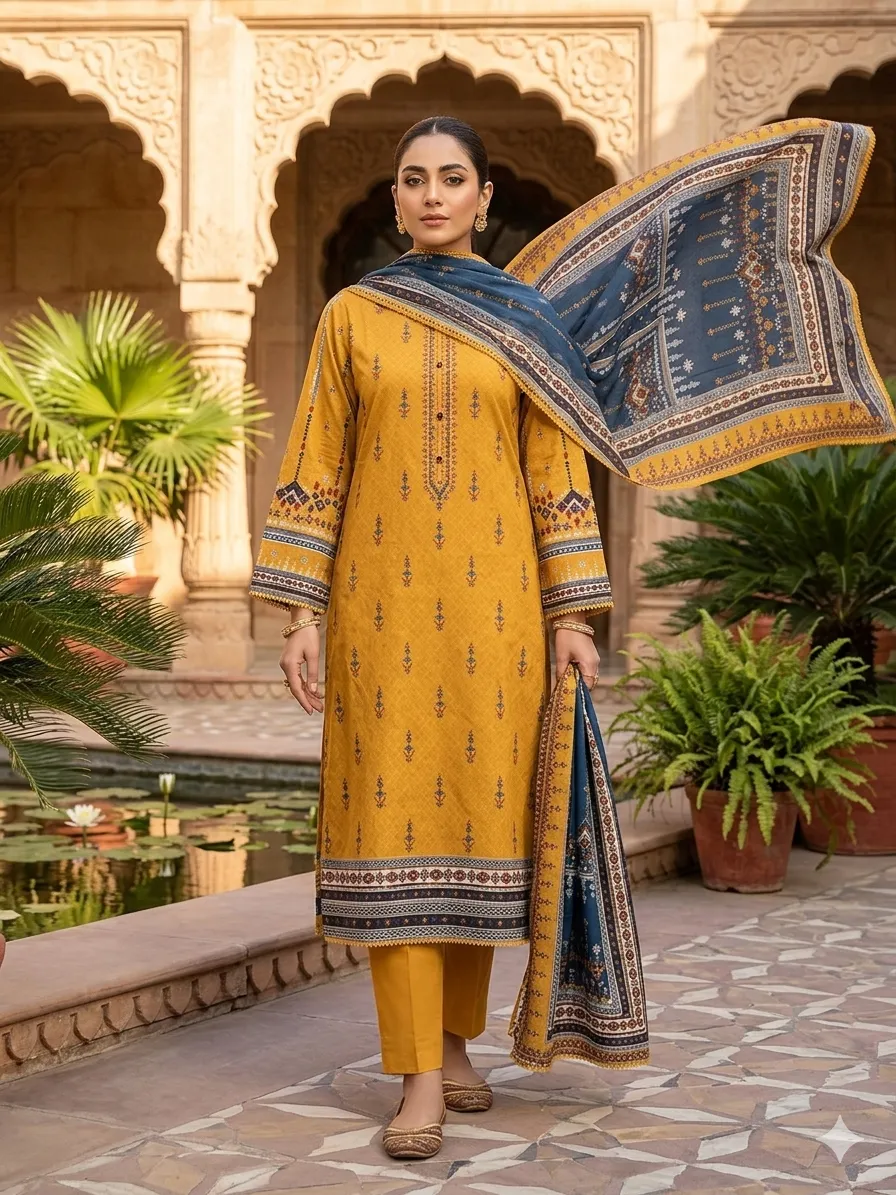 SM Attire 3-Piece Ready-to-Wear Lawn Suit