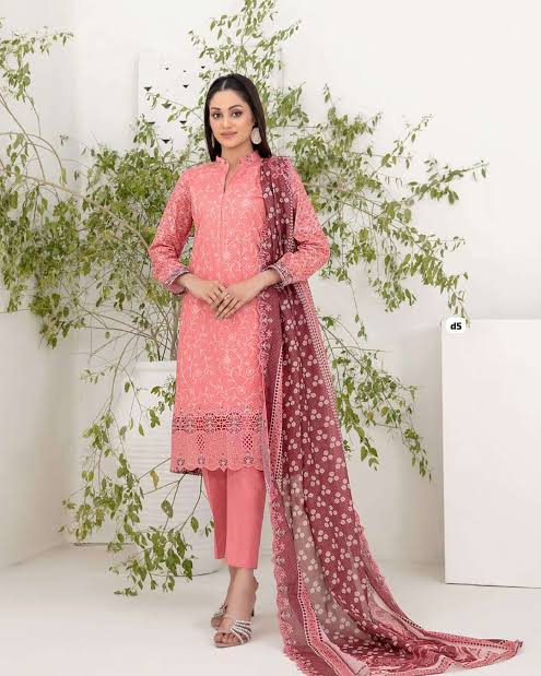 SM Attire -Shazmina Collection Unstitched Lawn Embroidered