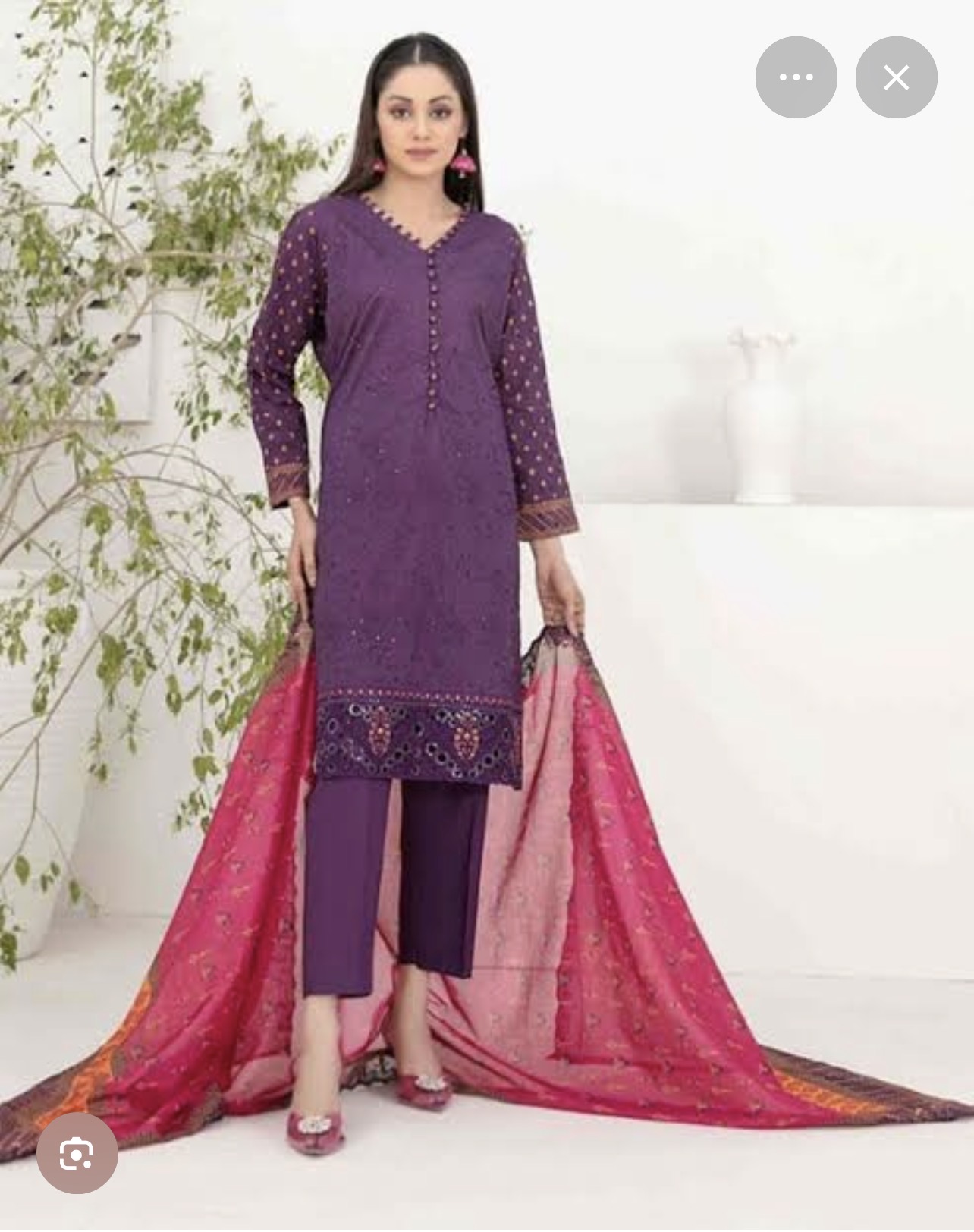 SM Attire -Shazmina Collection Unstitched Lawn Embroidered